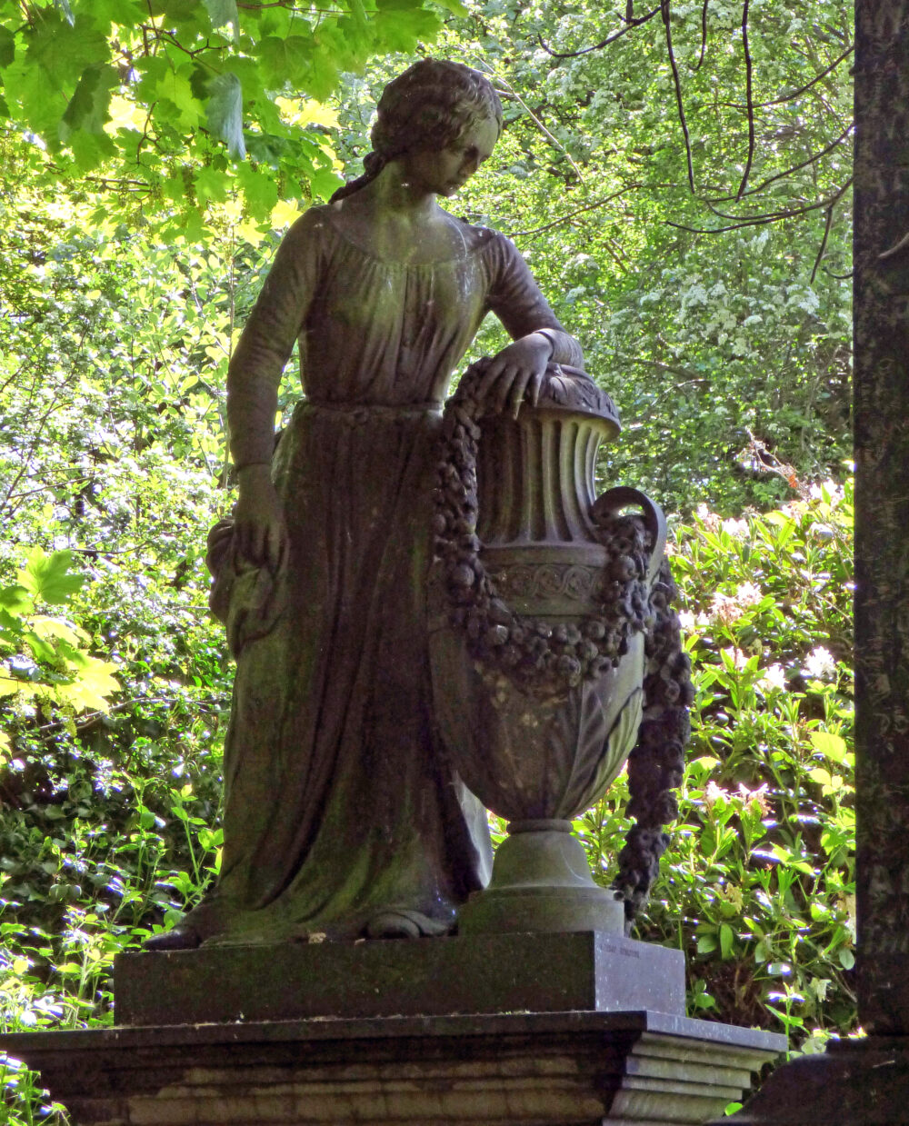 Stone Lady and Urn