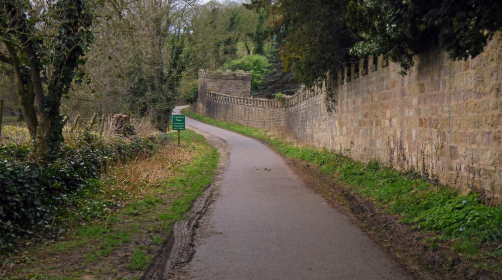 The Lane Alongside the Castle Grounds