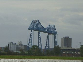The Transporter Bridge from the Reserve
