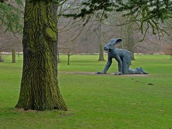 A Screwy Rabbit, Yorkshire Sculpture Park, Feb09