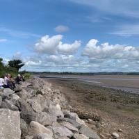 Lunch at low tide, Sunderland Point, 8/8/23