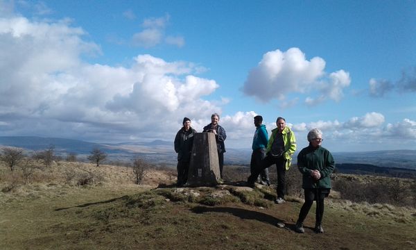 March 2018, a walk to the trig point 